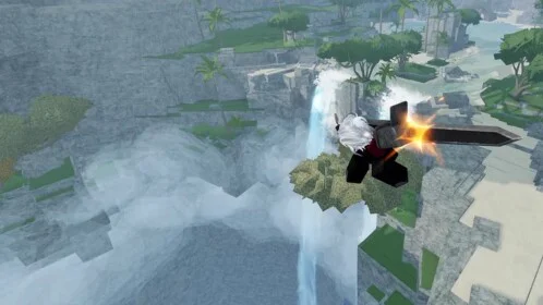 Strikeborn Roblox waterfall arena